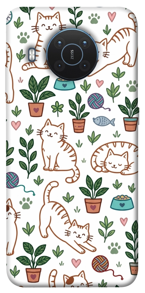 Чехол Cats pattern для Nokia X20