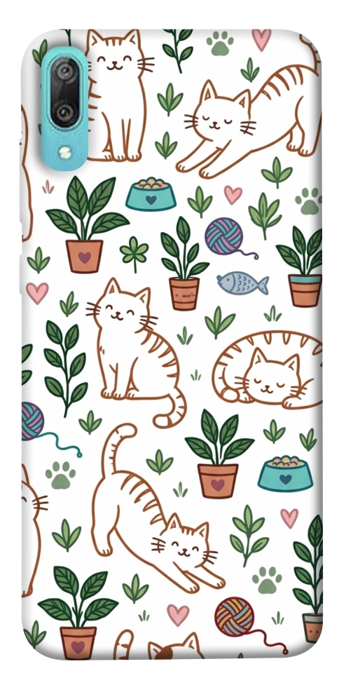 Чохол Cats pattern для Huawei Y6 Pro (2019)