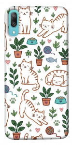 Чехол Cats pattern для Huawei Y6 Pro (2019)