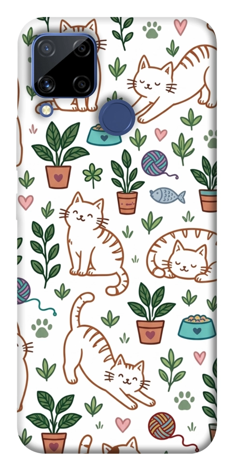 Чехол Cats pattern для Realme C15