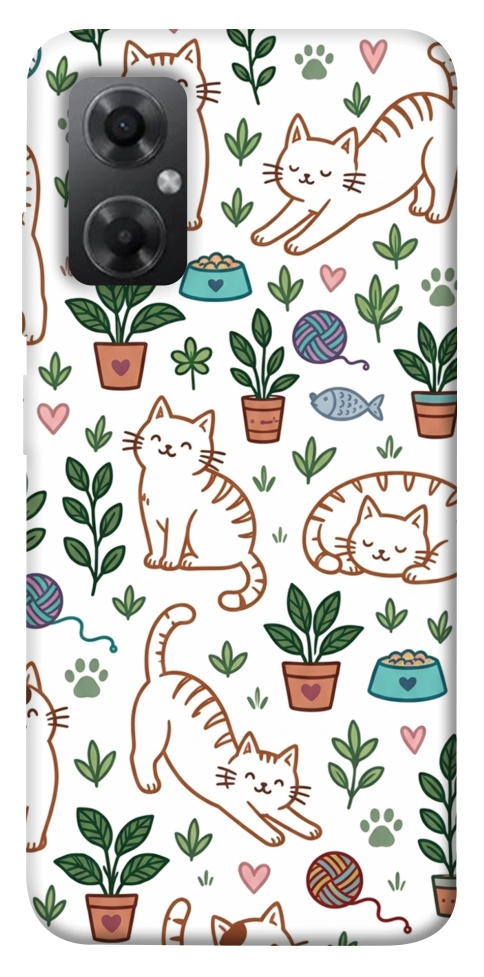Чехол Cats pattern для Xiaomi Redmi Note 11R