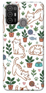 Чехол Cats pattern для ZTE Blade A52
