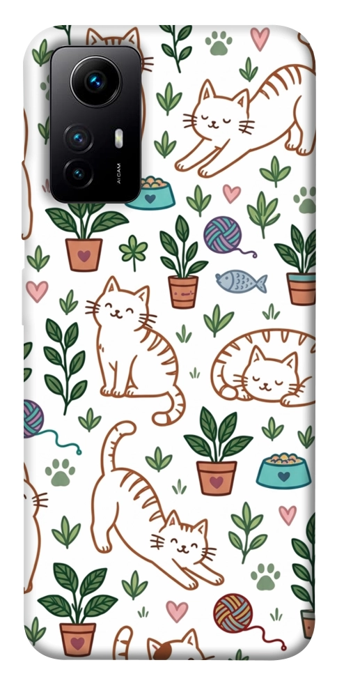 Чохол Cats pattern для Xiaomi Redmi Note 12S