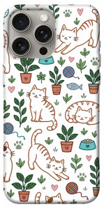 Чехол Cats pattern для iPhone 15 Pro Max