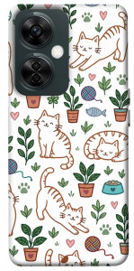 Чехол Cats pattern для OnePlus Nord CE 3 Lite