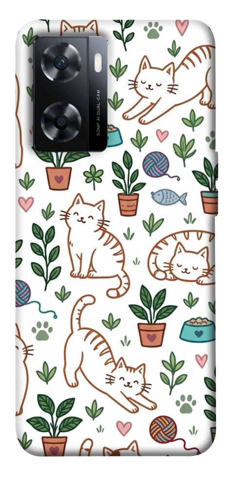 Чехол Cats pattern для OnePlus Nord N20 SE