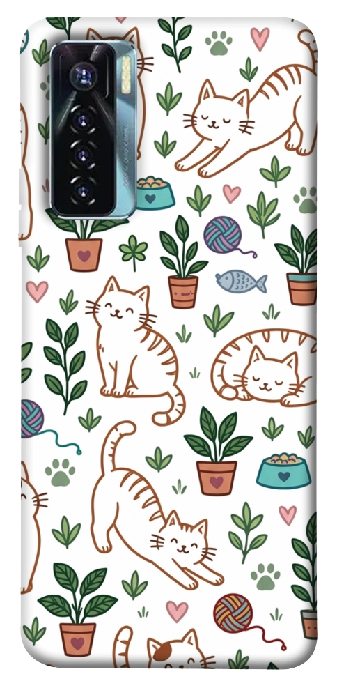 Чохол Cats pattern для TECNO Camon 17 Pro