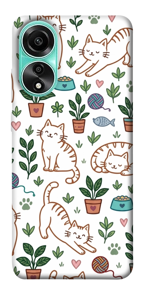 Чехол Cats pattern для Oppo A78 4G