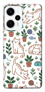Чехол Cats pattern для Xiaomi Redmi Note 12 Turbo