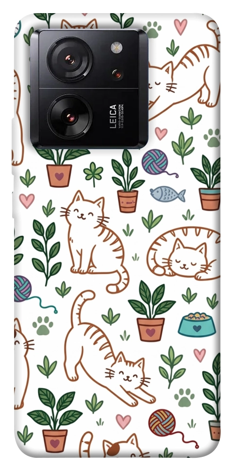 Чехол Cats pattern для Xiaomi 13T Pro