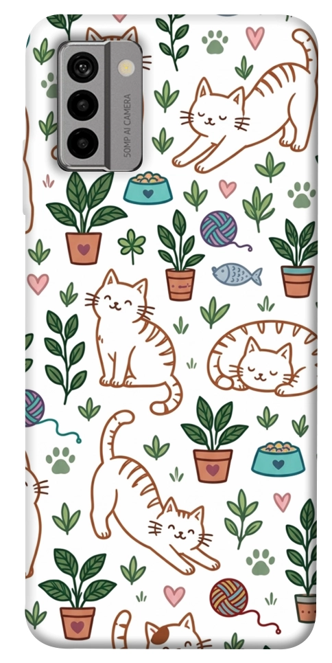 Чехол Cats pattern для Nokia G22