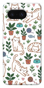Чехол Cats pattern для Google Pixel 8