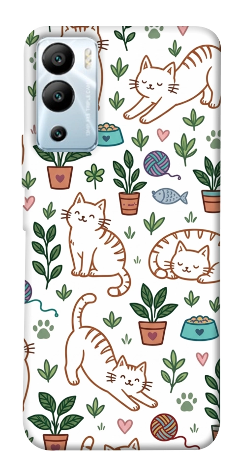 Чохол Cats pattern для Infinix Hot 12i