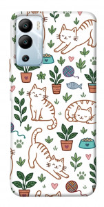 Чехол Cats pattern для Infinix Hot 12i