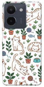 Чохол Cats pattern для Vivo Y36