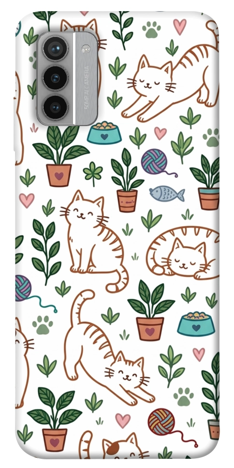 Чехол Cats pattern для Nokia G42