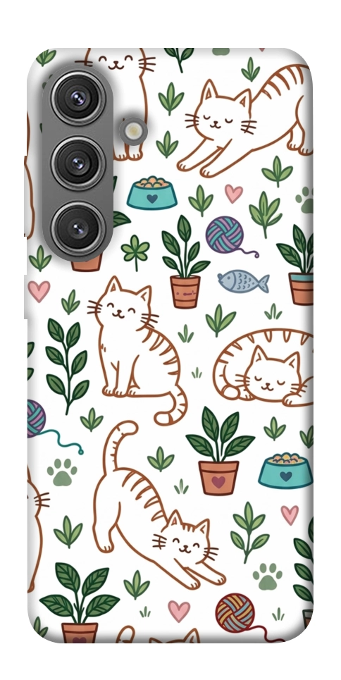 Чехол Cats pattern для Galaxy S24