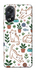 Чохол Cats pattern для Oppo A38