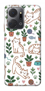 Чехол Cats pattern для Huawei Honor X7a