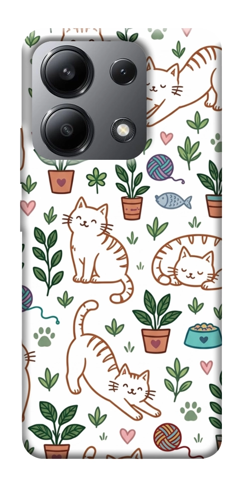 Чохол Cats pattern для Xiaomi Redmi Note 13 4G