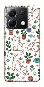 Чехол Cats pattern для Xiaomi Poco X6