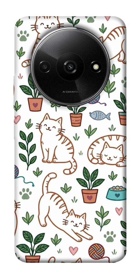 Чехол Cats pattern для Xiaomi Redmi A3