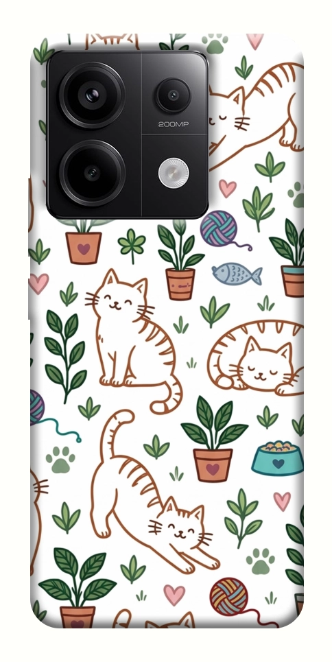 Чохол Cats pattern для Xiaomi Redmi Note 13 Pro 4G