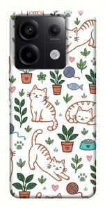 Чехол Cats pattern для Xiaomi Redmi Note 13 Pro 4G
