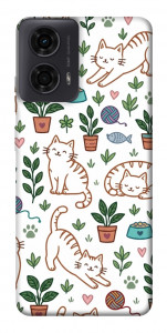 Чехол Cats pattern для Motorola Moto G24