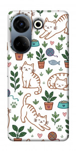Чехол Cats pattern для TECNO Camon 20 Pro (CK7n)