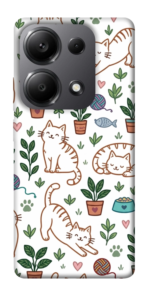 Чехол Cats pattern для Xiaomi Redmi Note 13 Pro 5G