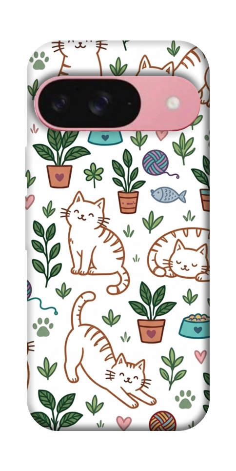 Чохол Cats pattern для Google Pixel 9