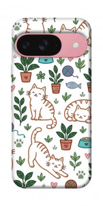 Чохол Cats pattern для Google Pixel 9