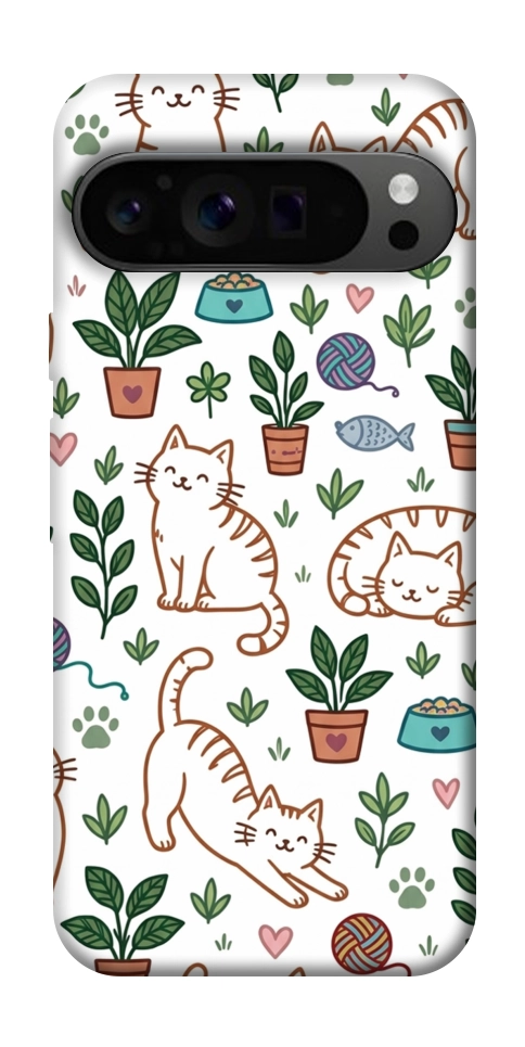 Чохол Cats pattern для Google Pixel 9 Pro