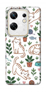 Чохол Cats pattern для Infinix Zero 30 4G