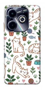 Чехол Cats pattern для TECNO Spark 20