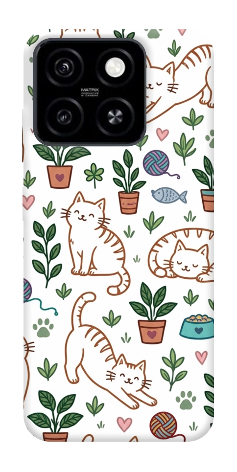 Чохол Cats pattern для ZTE Blade A55 4G