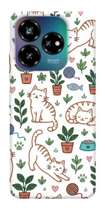 Чехол Cats pattern для ZTE Nubia V60
