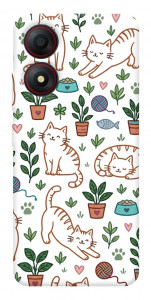 Чохол Cats pattern для ZTE Blade A34 4G