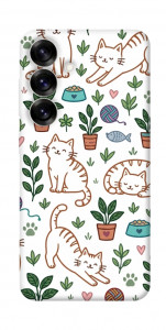 Чехол Cats pattern для Galaxy S25