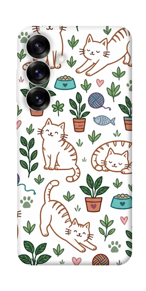 Чехол Cats pattern для Galaxy S25+