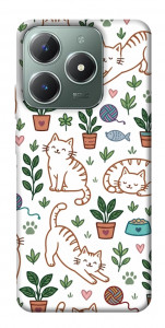 Чехол Cats pattern для Realme C61