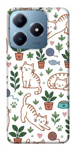 Чохол Cats pattern для Realme C63 4G