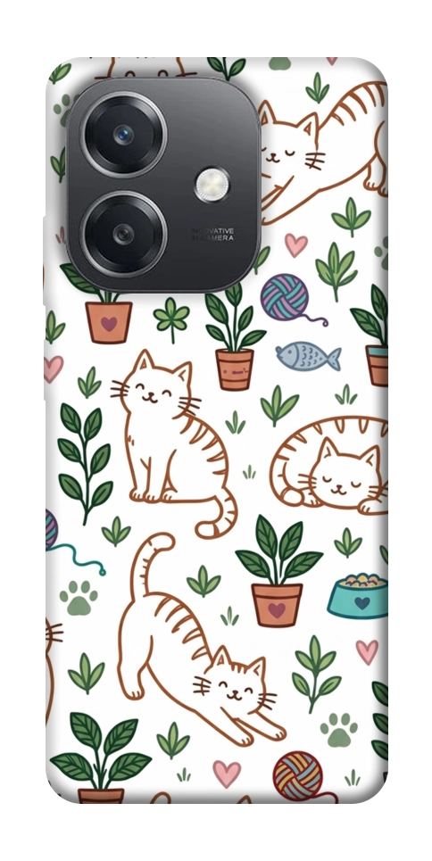 Чехол Cats pattern для Oppo А3х 4G