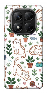 Чехол Cats pattern для Xiaomi Redmi Note 14 Pro 5G