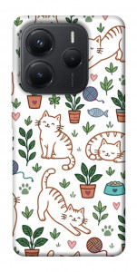 Чехол Cats pattern для Xiaomi Redmi Note 14 5G