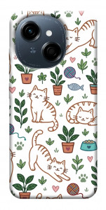 Чехол Cats pattern для TECNO Spark Go 1 (KL4)