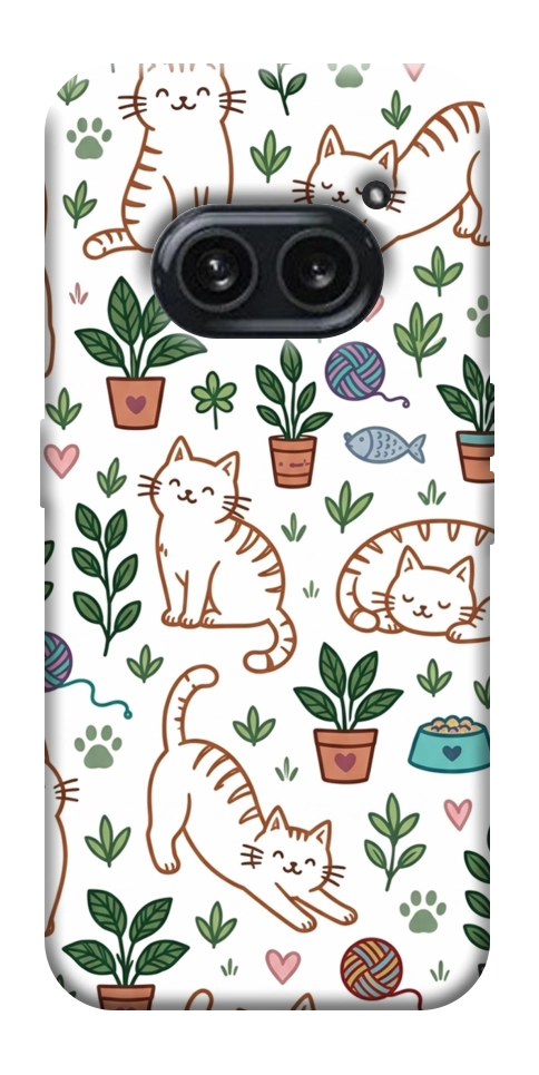 Чехол Cats pattern для Nothing Phone (2a)