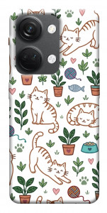 Чехол Cats pattern для OnePlus Nord 3