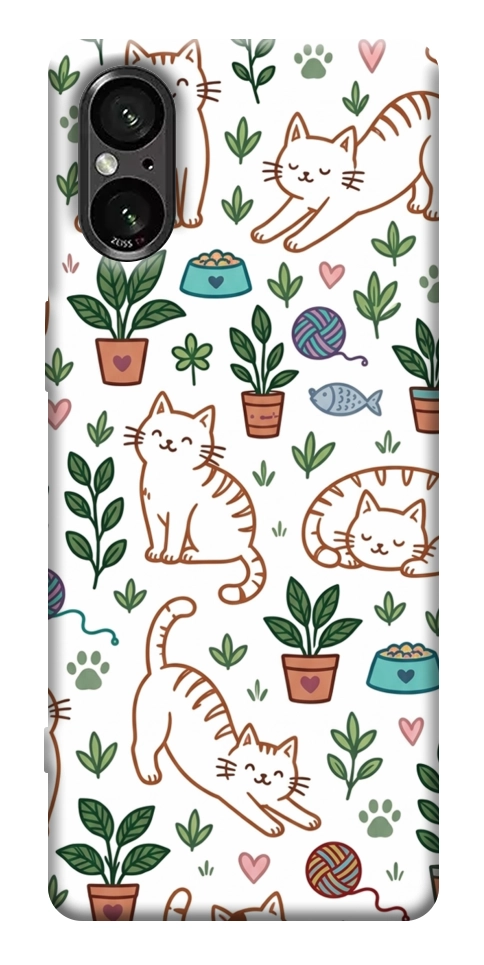 Чехол Cats pattern для Sony Xperia 5 V